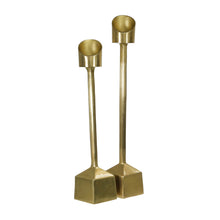 Load image into Gallery viewer, Aluminum Pillar Candle Holder, Gold
