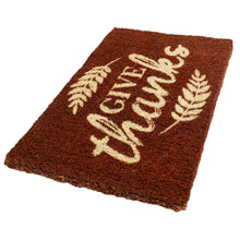 Load image into Gallery viewer, Give Thanks Handwoven Coconut Fiber Doormat
