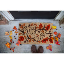 Load image into Gallery viewer, Cozy Vibes Handwoven Coconut Fiber Doormat
