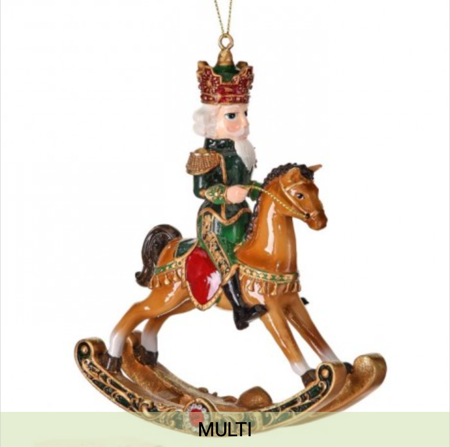 Royal Jeweled Nutcracker Rocking Horse