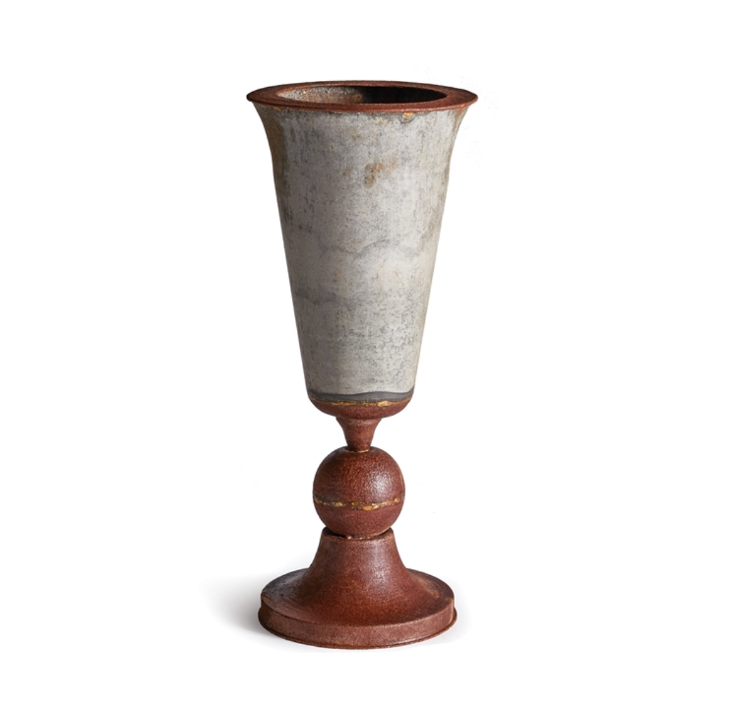 Urn, Tapered Cone - Weathered Metal Collection