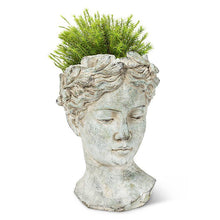 Load image into Gallery viewer, Large Woman Head Planter - 10&quot;H
