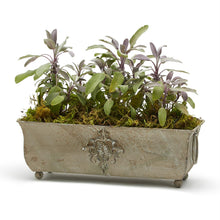 Load image into Gallery viewer, 12&quot; Vintage Planter w/ Antique Stone Finish
