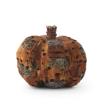 Load image into Gallery viewer, Orange &amp; Brown Feather Pumpkin
