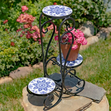 Load image into Gallery viewer, &quot;Denver&quot; Three-Tier Mosaic Plant Stand
