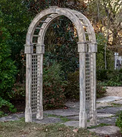 Aged Metal Garden Arch