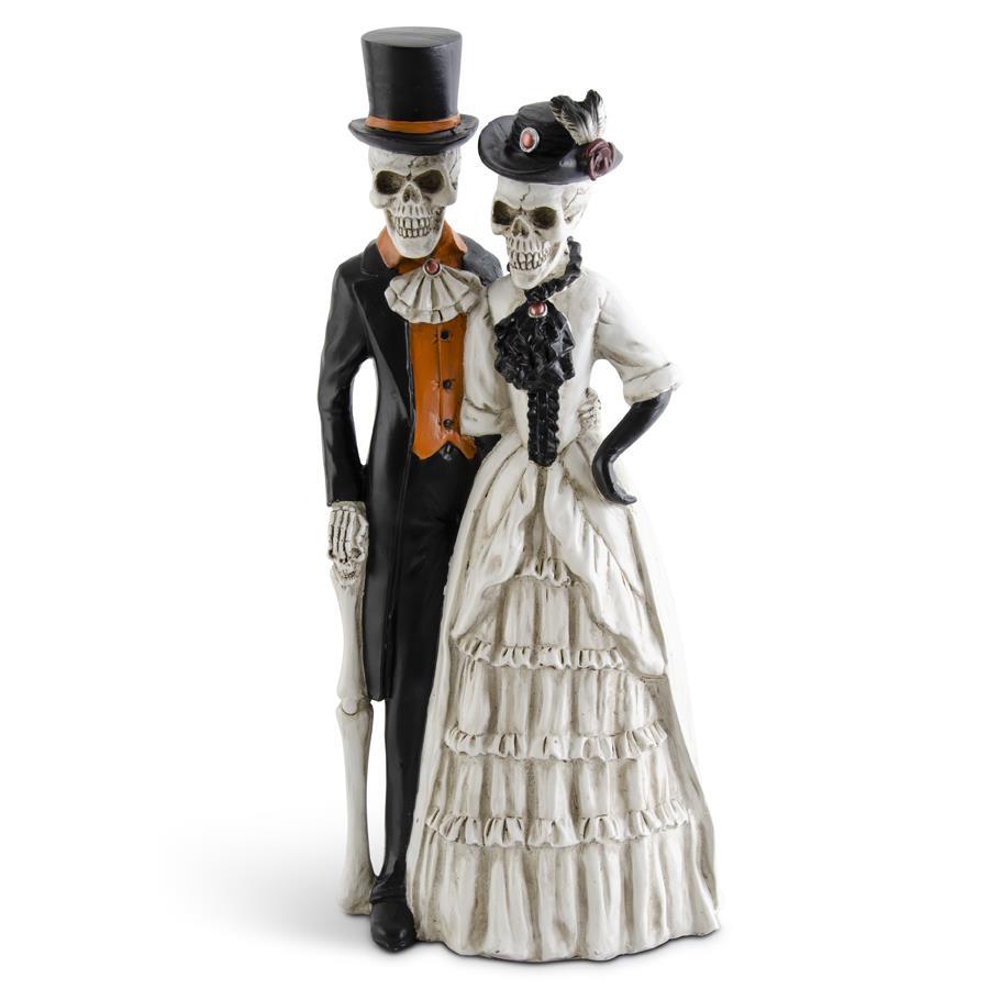 Resin Formal Dressed Skeleton Couple