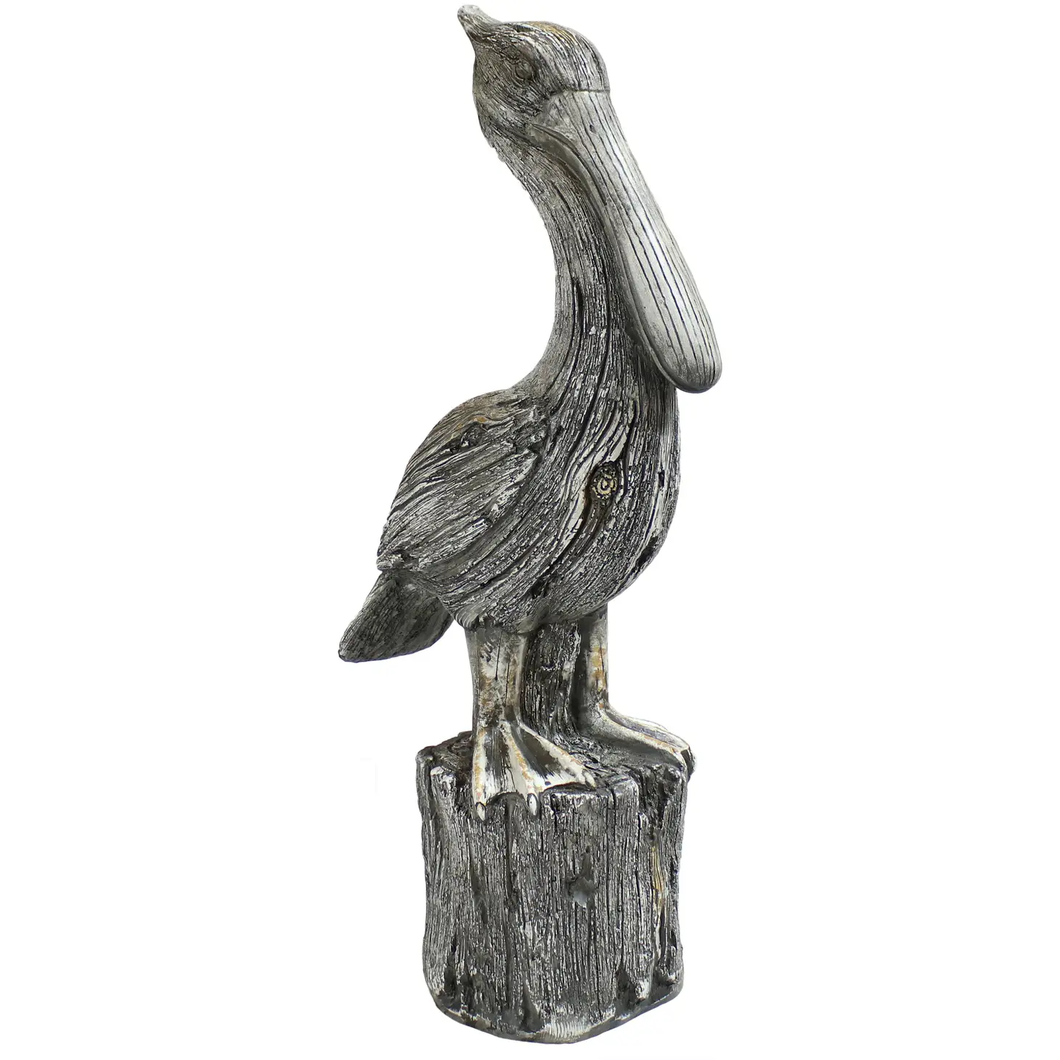 Pelican Perch Outdoor Garden Statue