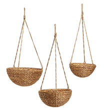 Load image into Gallery viewer, Rice Nut Weave Round Hanging Basket
