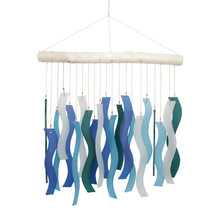 Load image into Gallery viewer, Tumbled Glass Wind Chimes
