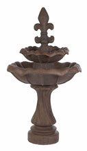 Load image into Gallery viewer, Fountain, Double Tulip Textured Fleur De Lis
