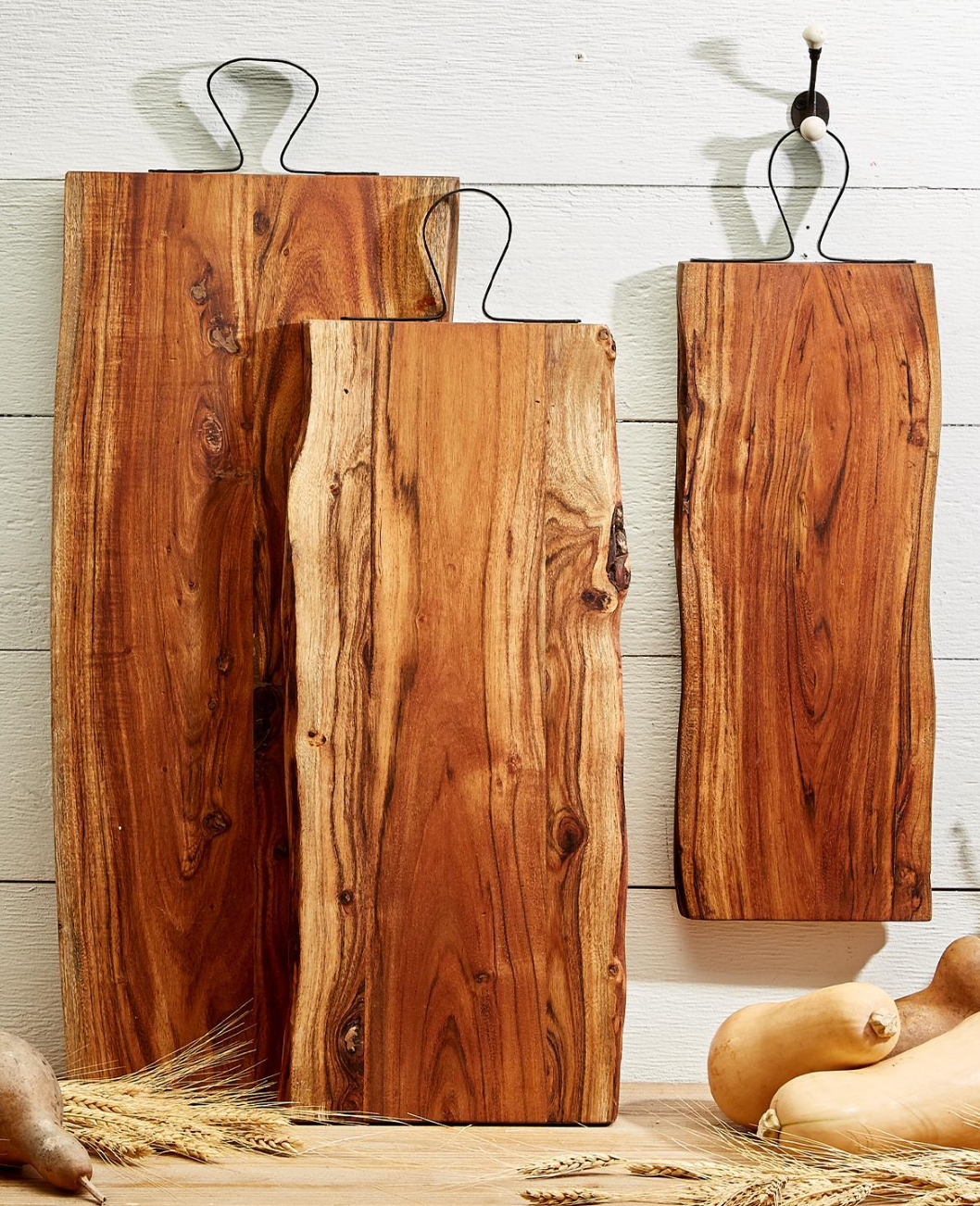 Serving Boards W/ Iron Handle