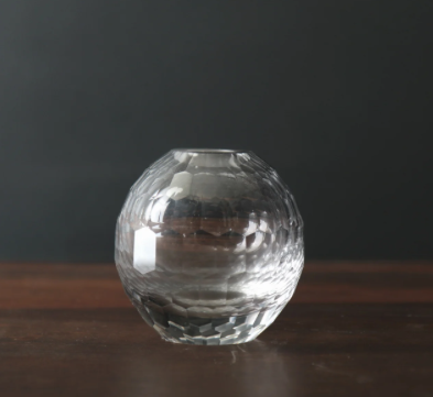 Faceted Glass Bud Vases