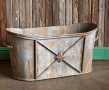 Load image into Gallery viewer, Aged Metal Soaking Tub Relic
