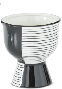 Striped Footed Vases