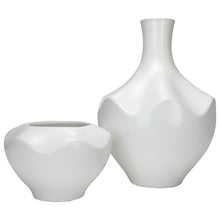 Load image into Gallery viewer, White Stoneware Vases
