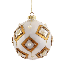 Load image into Gallery viewer, Geo Pearl Ball Ornament

