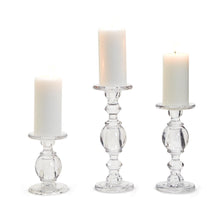 Load image into Gallery viewer, High-Glass Pedestal Candleholders
