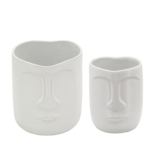 Ceramic Face Vases