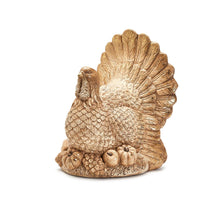 Load image into Gallery viewer, Gold Leaf Turkey Decor

