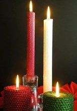Load image into Gallery viewer, Natural Beeswax Candle Pillar

