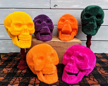 Load image into Gallery viewer, Flocked Skull Head
