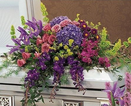 Fields of Lavender Casket Cover